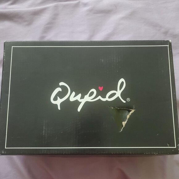 Qupid womens block heels size 7 red color Strappy buckle - Picture 9 of 10